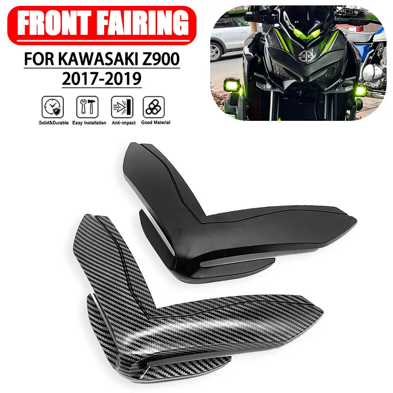 for KAWASAKI Z900 Z 900 z900 2017-2019 Aerodynamic front fairing fins, front peak nose cone extension, cover extender compatible