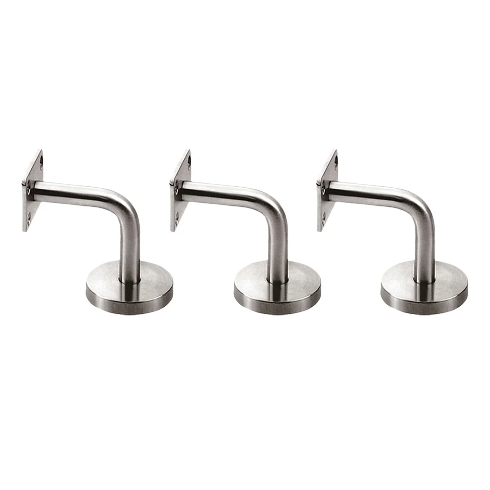 

3pcs Stainless Steel Stair Handrail Brackets Wall Mounted Support For Bathroom Corridor Gym Bannister Bracket Rail Mounting
