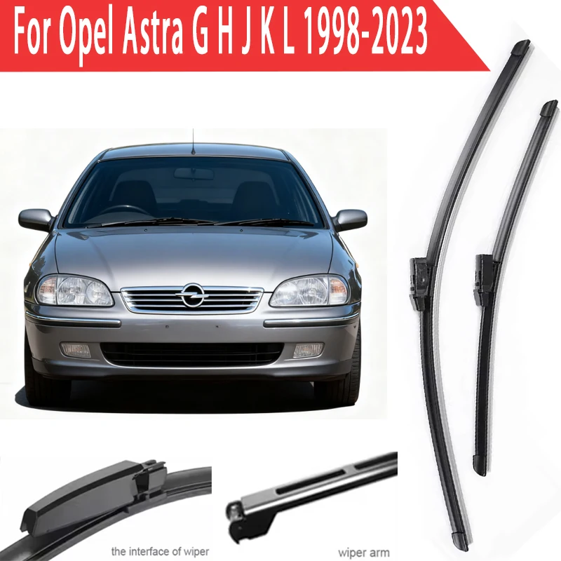 

2pcs Front Windshield Wiper Blades Windscreen Wipers For Opel Astra G H J K L 1998-2023 2014 2015 2016 2017 2018 2019 2020 2021
