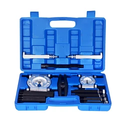 14PC Bearing Separator Set Mechanical Double Disc Pull Type Disc Puller Chuck Pull Code Gearbox Outer Bearing Remover Tool Kit