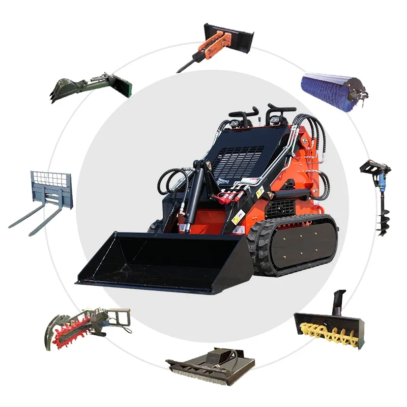 جرافة انزلاقية صغيرة جديدة ذاتية القيادة مع جرافة انزلاقية عجلة الطاقة اوجير #1