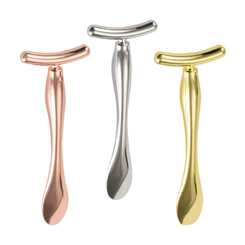 금속 아이 크림 어플리케이터 얼굴 마사지 스틱, 주름 방지 마스크, 믹싱 주걱, 스쿱 눈 마사지, 뷰티 페이셜 케어 도구