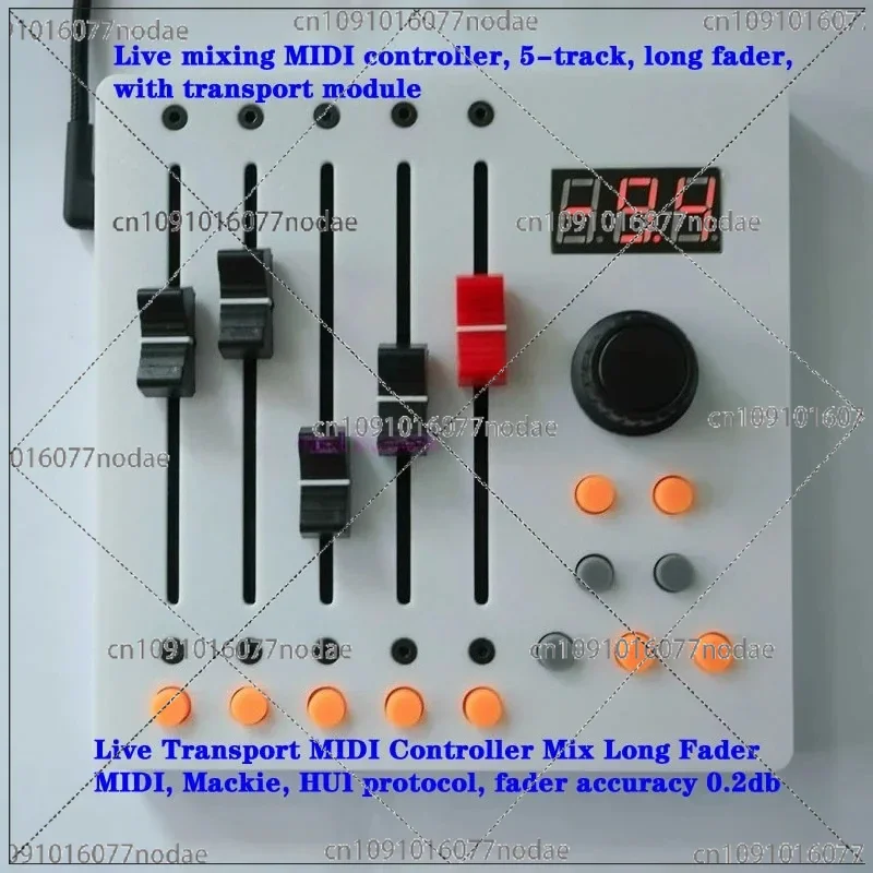 5-track, Long Fader, Live Mixing MIDI Controller, Customizable Midi Cc Channel and Signal, Supports Studio One, Protools, Logic