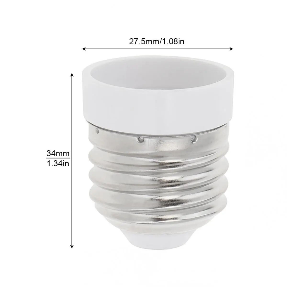 Lamp Sockets E26 E27 to E17 Socket Adapter Standard Medium Screw to Intermediate Screw E17 Light Bulb Socket Adapter