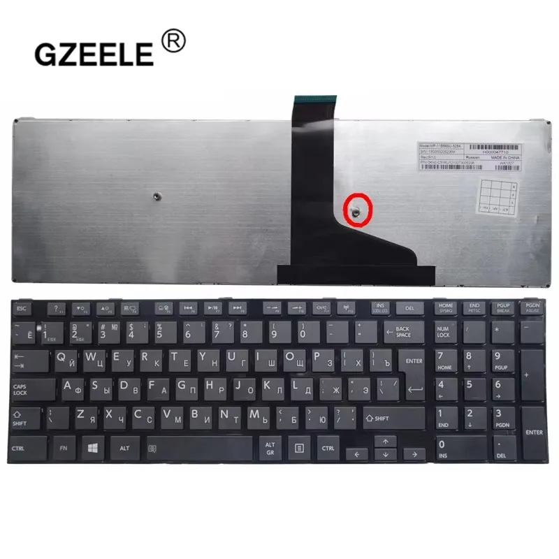 Klawiatura US do Toshiba Satellite S50 S50-A S50D-A S55 L70 L75 C70 C75 M50-A M50D-A C70 C50/D C50-A C55D L70 L75 C75 L50 L50-A — zdjęcie 4