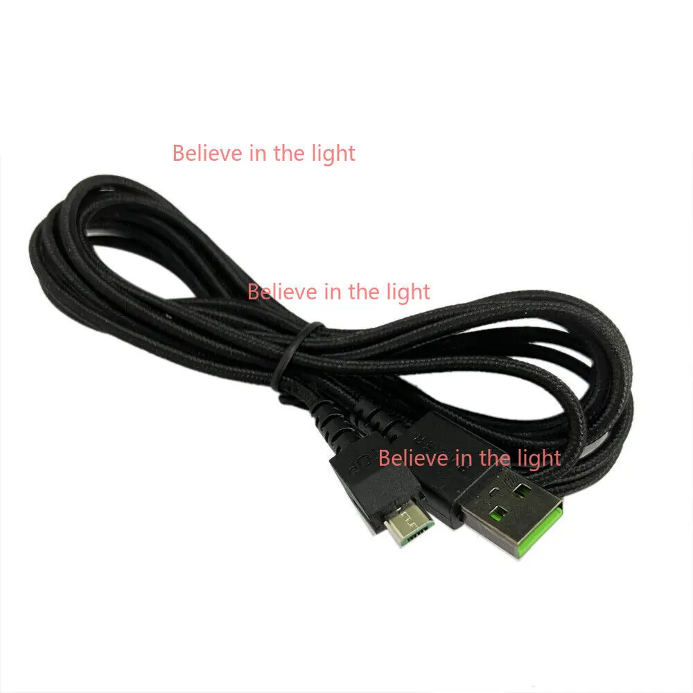 For Razer Mamba Micro USB-A to Micro-USB Cable Braided for Mamba Mouse tocn