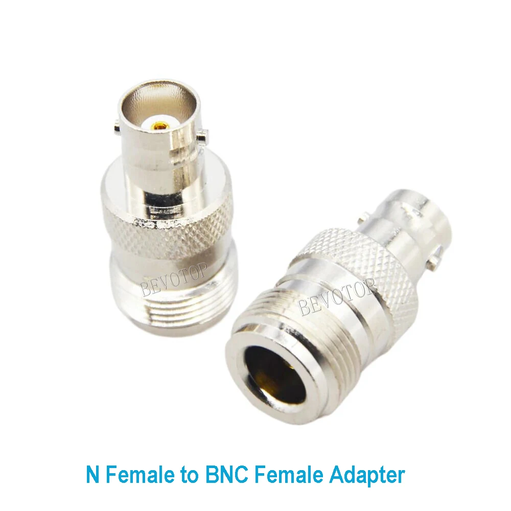 100 PCS/lot N Female Jack to BNC Female Jack Straight for WiFi Antenna Radio Antenna BNC to N RF Coaxial Adapter  Wholesales