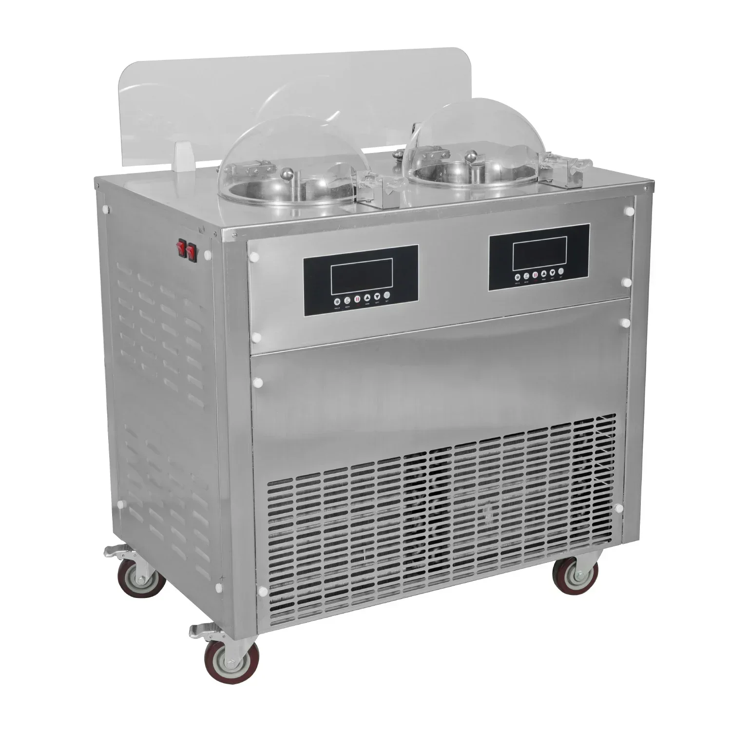 Double cylinder 20L ice cream gelato machine hard ice cream machine hard ice cream batch freezer Stainless steel 304