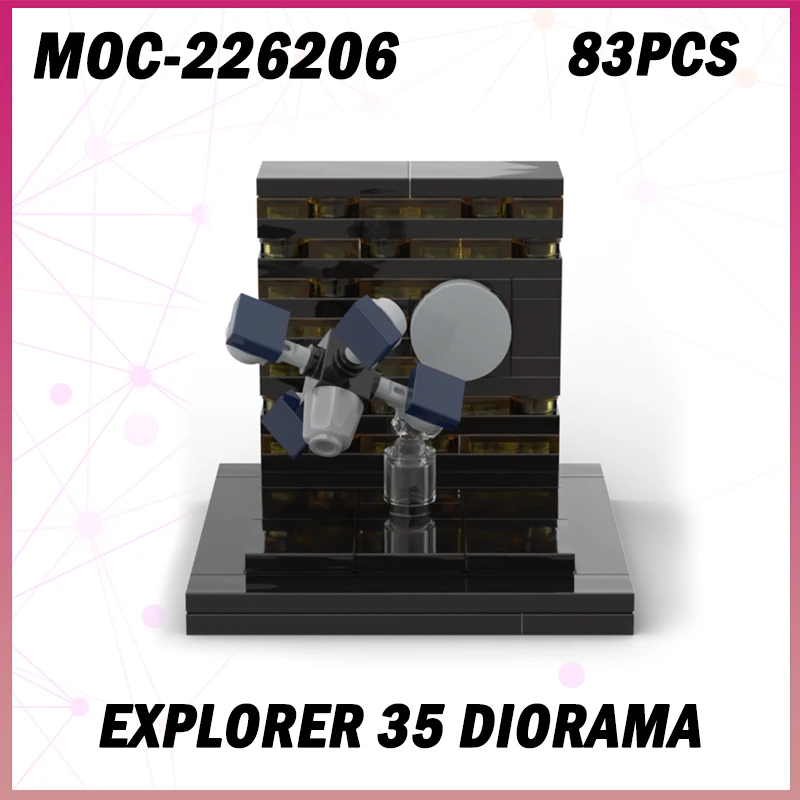 

83PCS MOC-226206 Explorer 35 Diorama Building Block Model Brick Set Creative Gifts Desktop Decoration MINI DIY Xmas Collectibles
