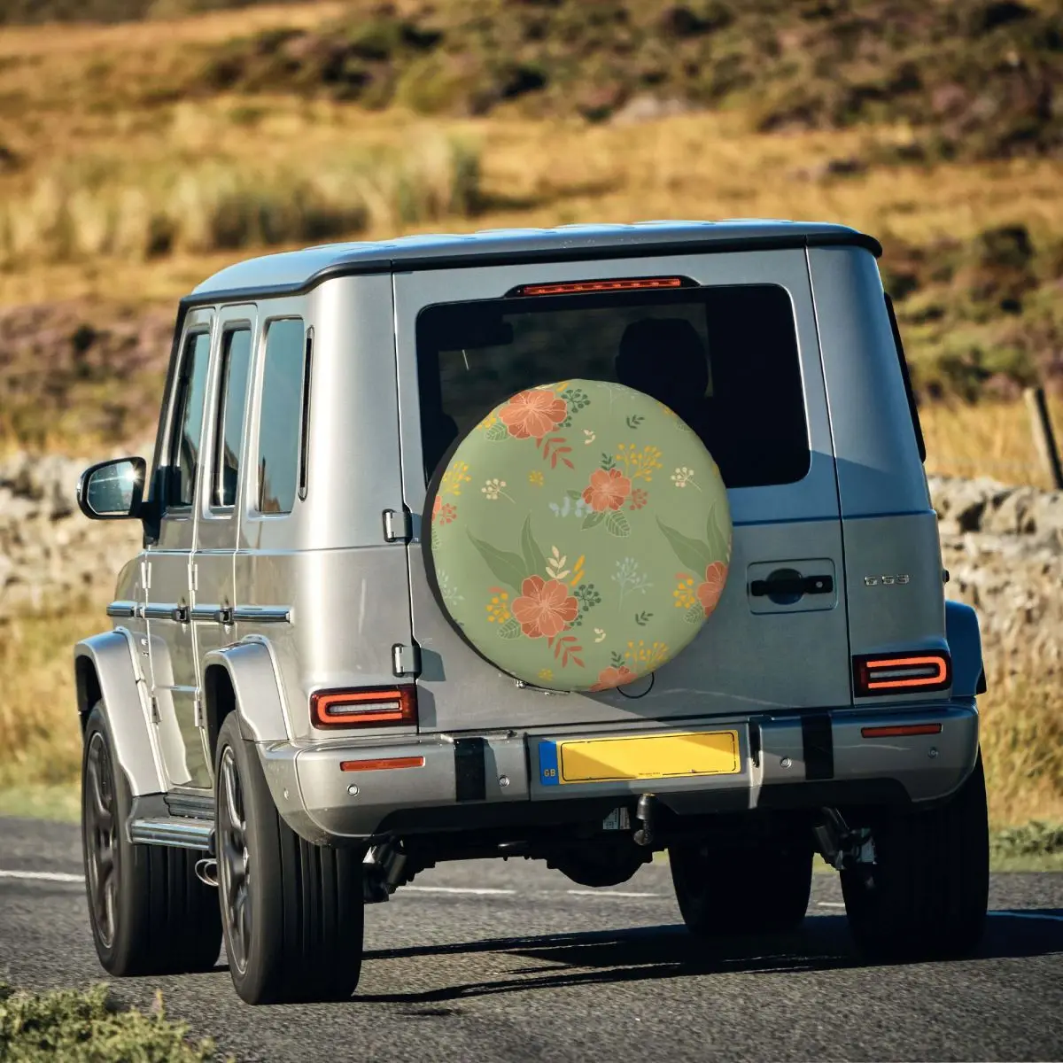 Винтажный цветочный бесшовный задний Чехол для запасных шин для Jeep Pajero SUV RV, аксессуары для автомобиля, аксессуары 14 "15" 16 "17"