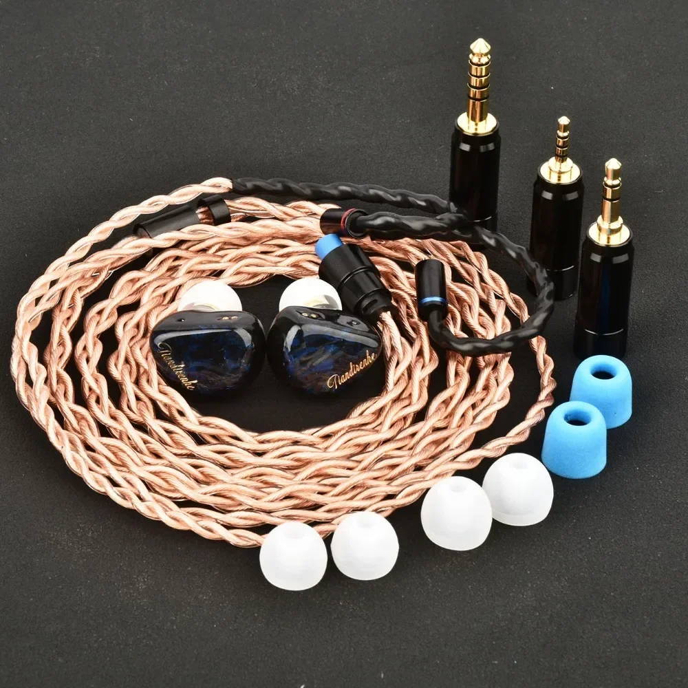 Tiandirenhe TD18 Flagship 11mm DLC Driver In-Ear Earphone IEM Earbuds 2.5/3.5/4.4mm Plug 0.78mm cable Wired HIFI high-resolution