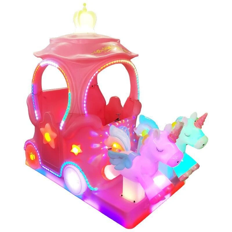 Plaza Gabon amusement car, auspicious rabbit pegasus car, night market stall princess float panda luminous amusement