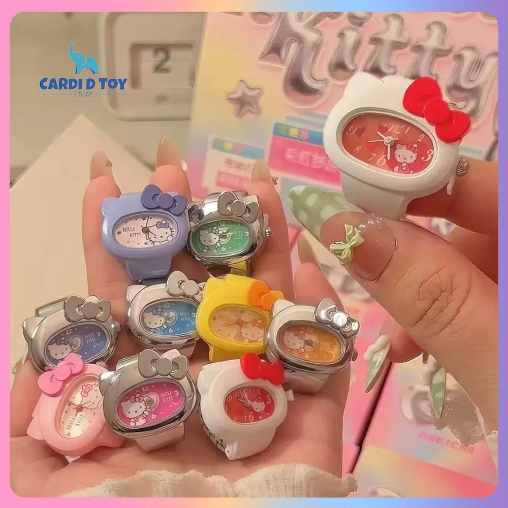 Neue Original Hellokitty Mystery Box Hellokitty Ring Uhr Anime Figuren Ornament Geschenk Spielzeug Rainbow Dream Journey Serie Blind Box