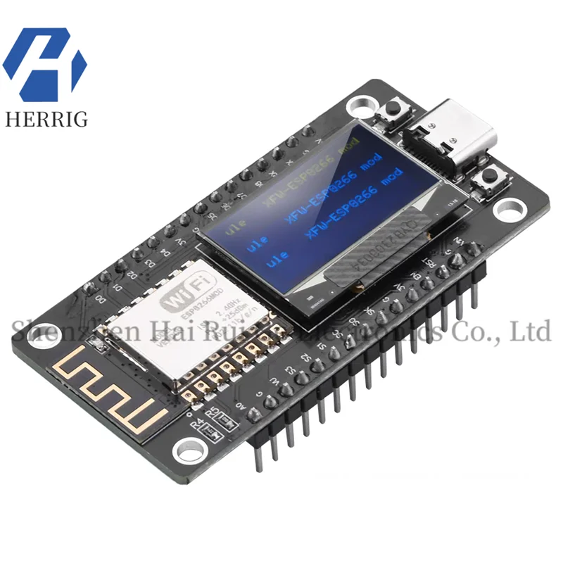 Плата разработки Nodemcu ESP8266, последовательный модуль Wi-Fi CH340C с OLED-экраном 0,96