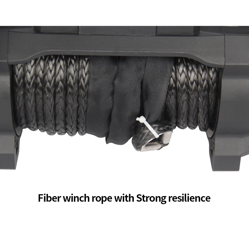 ونش كهربائي مثبت على السيارة 12000LBS 12 فولت يناسب خطاف دليل الونش لمعدات الإنقاذ على الطرق الوعرة للمركبة
