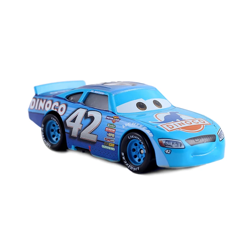 Disney Pixar Cars Toys Kids Gift Lightning McQueen Collection No.42 Cal Weathers 1:55 Diecast Metal Alloy Boy Toy Car