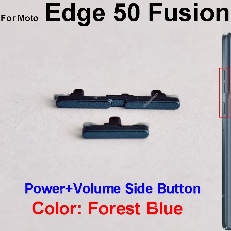 On OFF Power Volume Side Key For Motorola MOTO Edge 50 Fusion Edge 50 Neo Pro Power Volume Button Flex Cable Replacement Repair