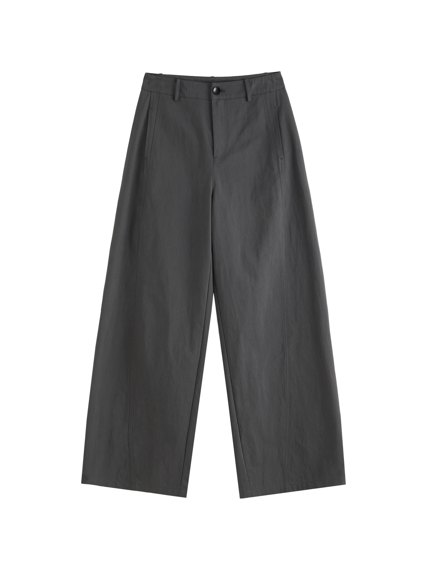 ZIQIAO 2026 Herbst Damen Dekonstruierte Patchwork-Hose mit geradem Bein, Asymmetrische Paneele für Edgy Minimalistischen Stil – Detail 16