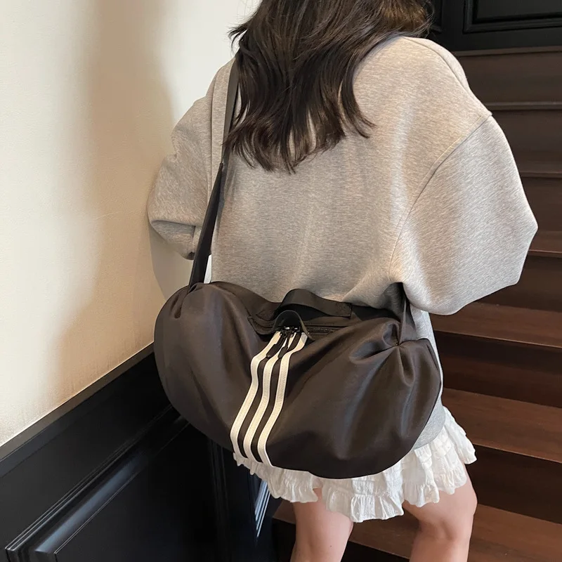 

Просторная сумка через плечо — универсальная холщовая сумка для поездок на работу, школе и тренажерный зал | Легкий и стильный