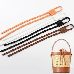 Leather Bucket Bag Drawstring Strap Shoulder Crossbody Handbag Straps Slide Lock Buckle Crochet Bags Replacement Purse Accessory