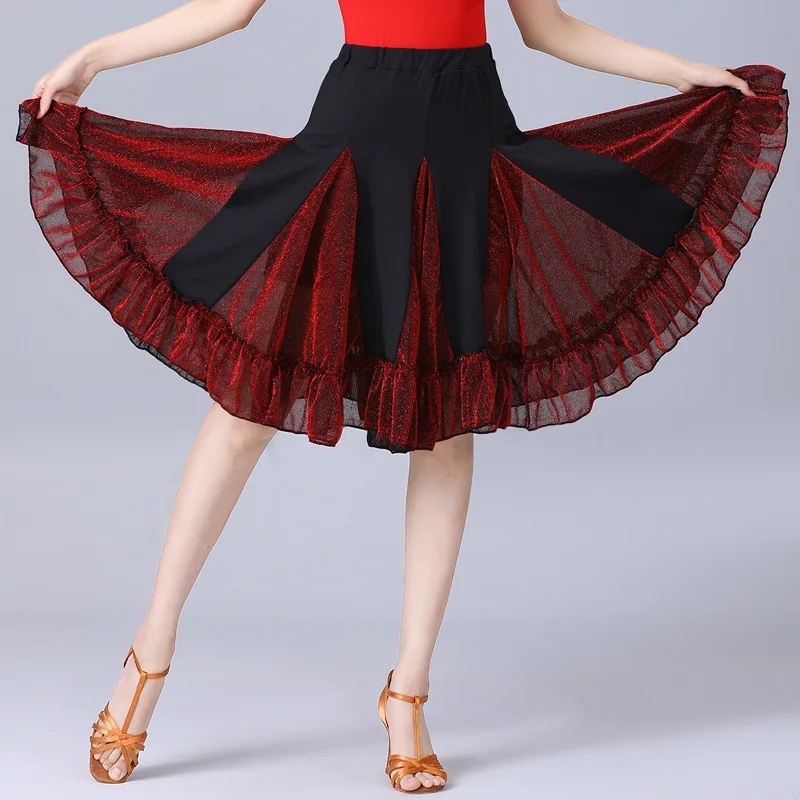 Square Dance Costume Latin Dance Skirt Female Adult New Dance Training Clothes