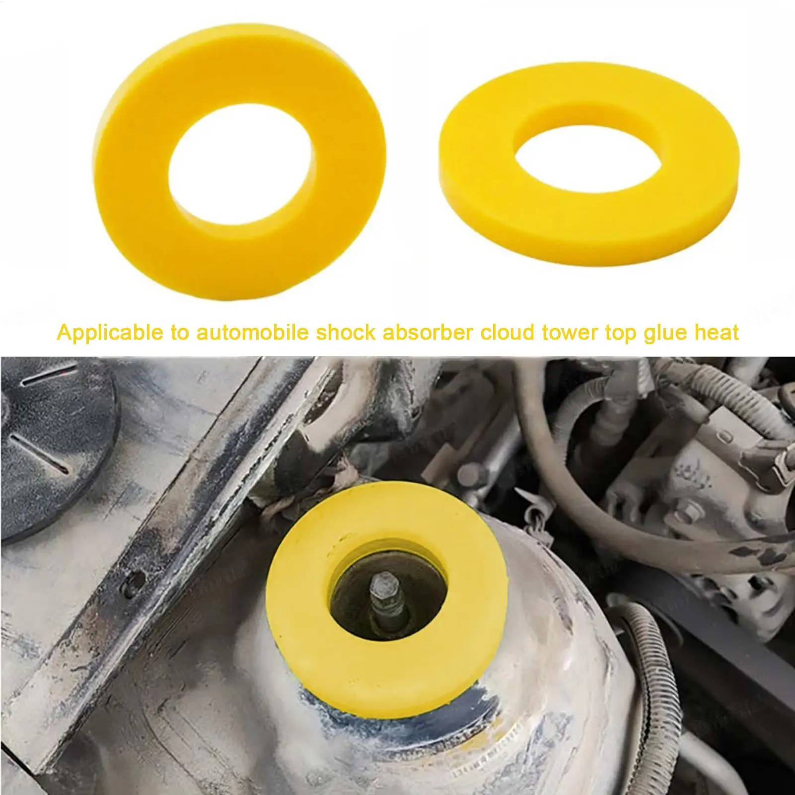 

Automobile Rubber Bushing Dampers Universal Front Strut Tower Mount Suspension Shock-Absorbing Bearing Washer Over Bumps