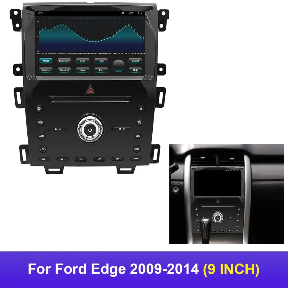 Telaio per auto da 9 pollici Fascia Face Plat Adattatore Canbus Box per Ford Edge 2009-2014 Kit pannello di montaggio per cruscotto radio Android