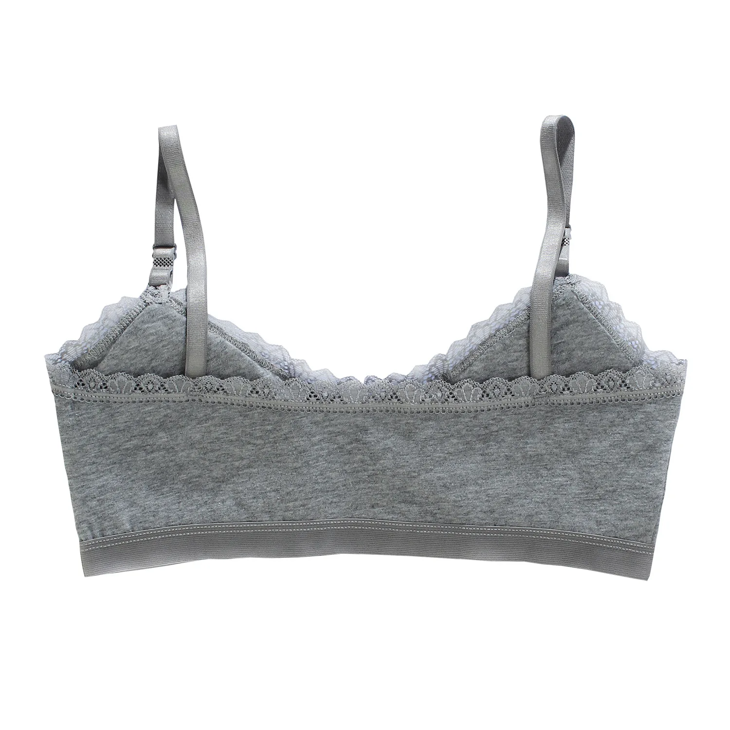 4PCS Youth Girls Brassiere Children Cotton Underwear Kids Solid Lace Adolescent Girls Training Bras Breathable Teenage Tops Bras - view 3