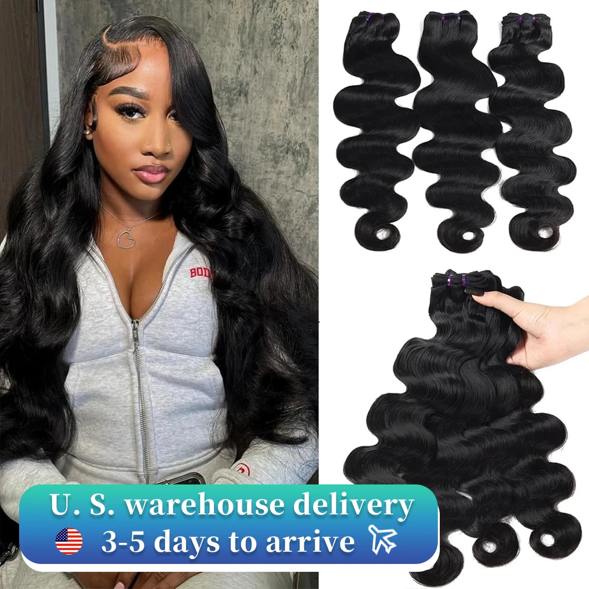 Bundels Menselijk Haar Body Wave 20 22 22 Inch 3 Bundels Body Wave Bundels Menselijk Haar 16a 100% Onbewerkt Braziliaans Maagdelijk Haar Hai