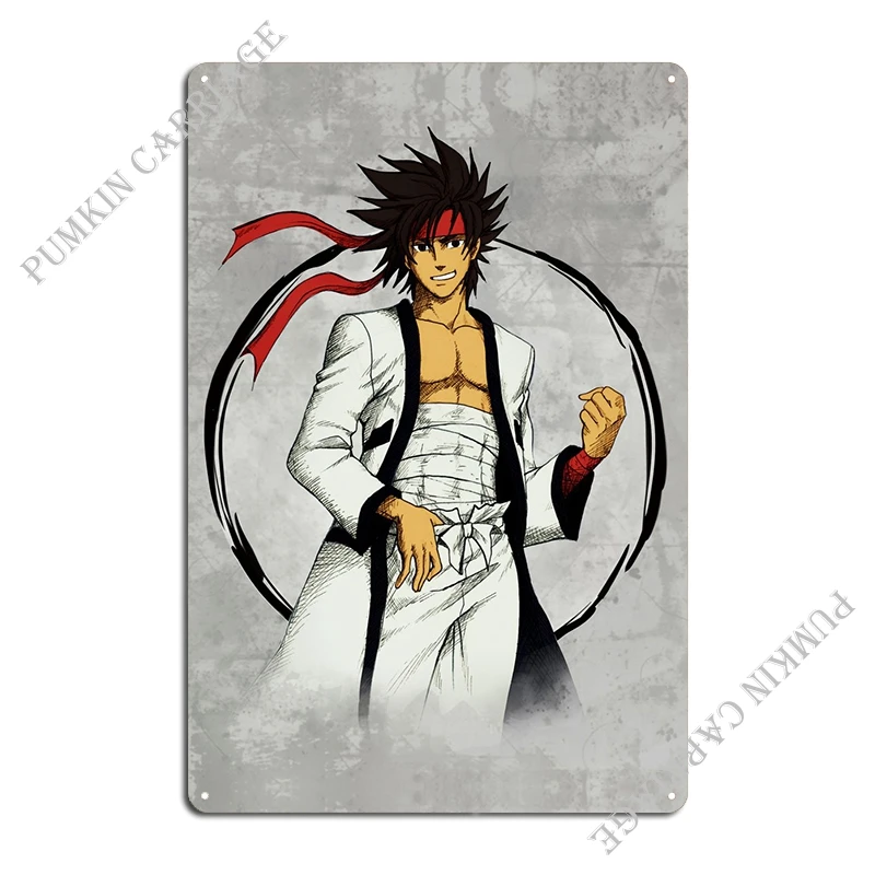 Sanosuke Sagara Metal Sign Poster Retro Plaques Wall Decor Vintage Tin Sign Poster