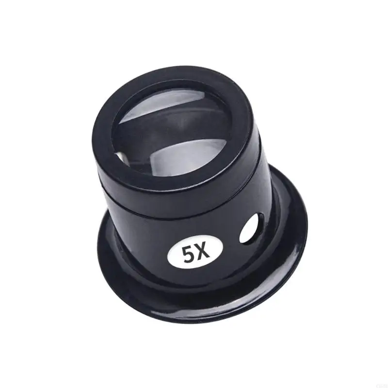 C63E Eye Loupe Portable 5/10/15/20X Glass for Watch Repair Monocular Magnifier Multifunctional Lens