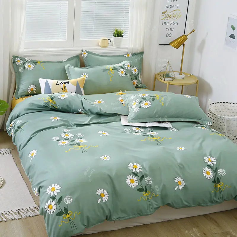 Quilt Cover1.5x2.0m Student Dormitory Single Duvet Cover Double Duvet Single Child 1.1m Lattice Plant Floral Geometric Pattern