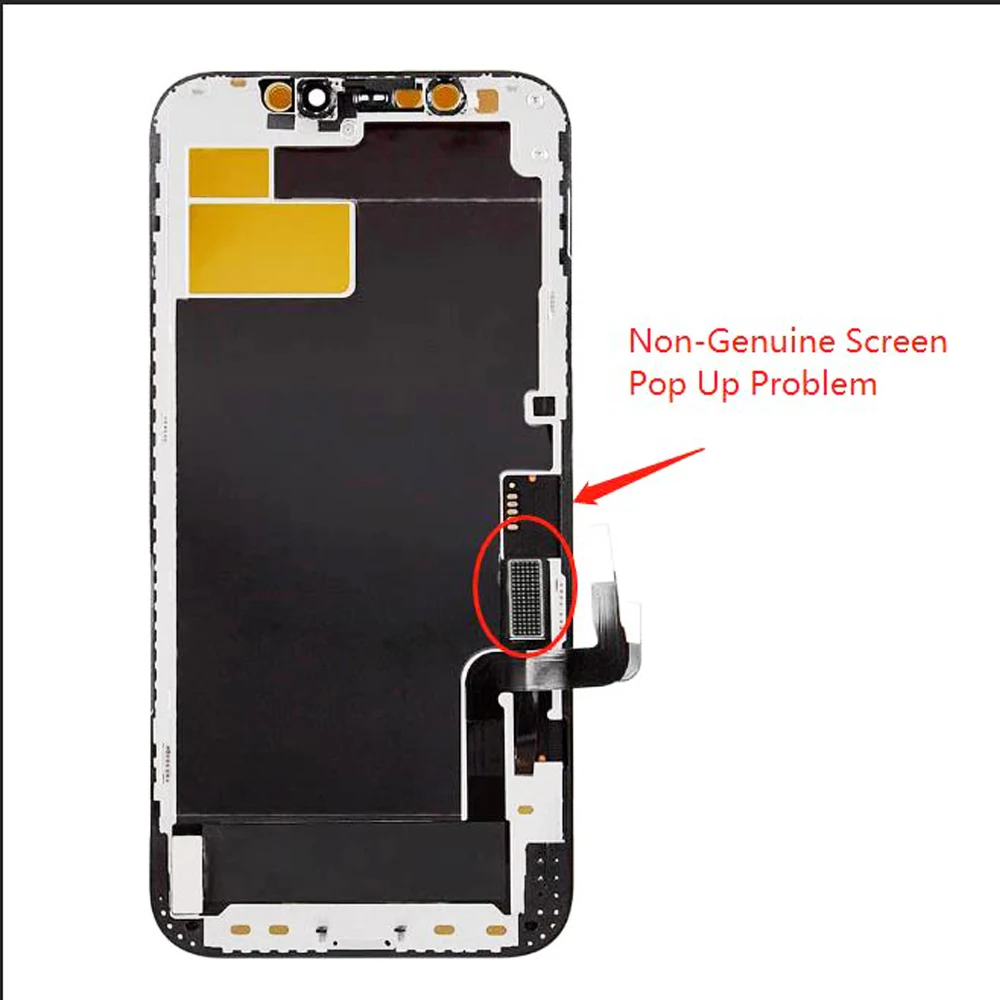 NO TOUCH IC Chips Incell OLED Screen Display For iPhone 11 12 13 14 15 Pro Max 12 13mini Solve Non-Genuine Screen Pop Up Problem