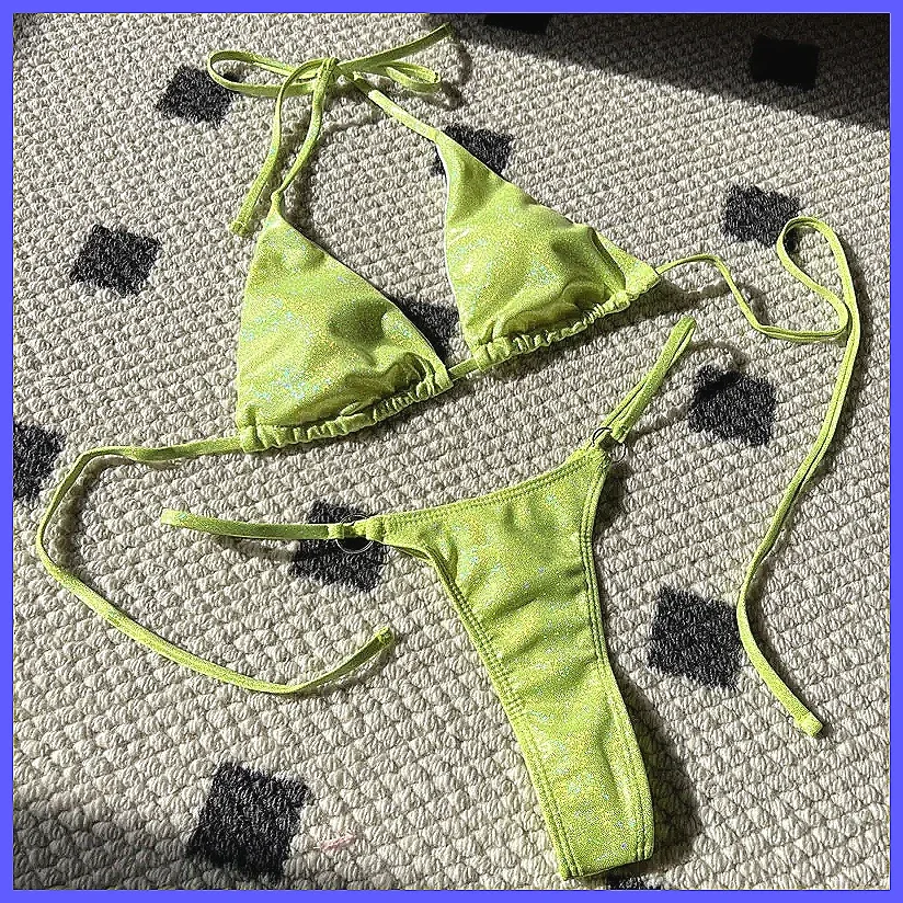 

Сексуальный бразильский комплект бикини 2026 для женщин - Блестящий купальник для пляжа и бассейна (72 символа)