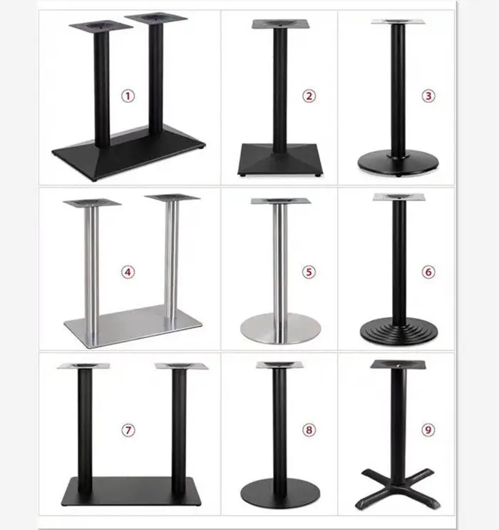& Custom Height Cast Iron Table Legs Titanium Gold Plated Wrought Iron Support Frame Dining & Bar Counter Table Base