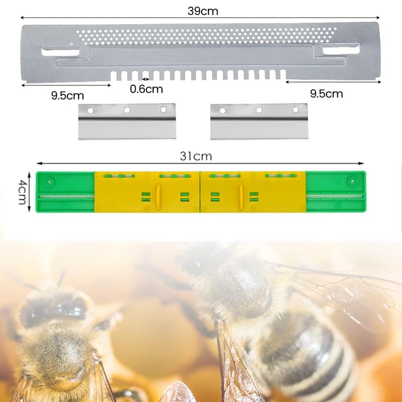 

5PCS Beekeeping Plastic/Galvanized Beehive Bee Box Door Anti-escape Hive Gate Sheet Nest Spacer Equipment Beekeeper Tools