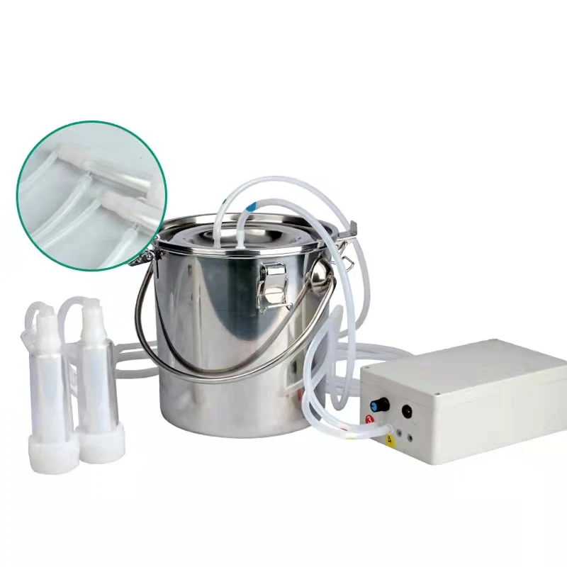

Stainless Steel Sheep Cow Milking Machine with Battery Stainless Steel