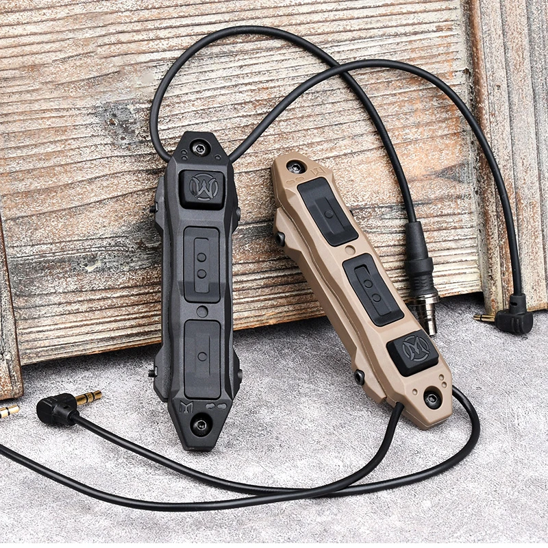 戦術用デュアルファンクションスイッチ Mlok Keymod DBAL A2 PEQ 15 NGAL MAWL フラッシュライト トイガン スカウトライト リモート増圧式 AR15