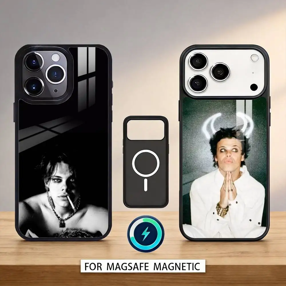 

Y-Yungblud Singer Phone Case For iPhone 17,16,15,14,13,12,Pro,Max For Magsafe Magnetic Wireless Charging