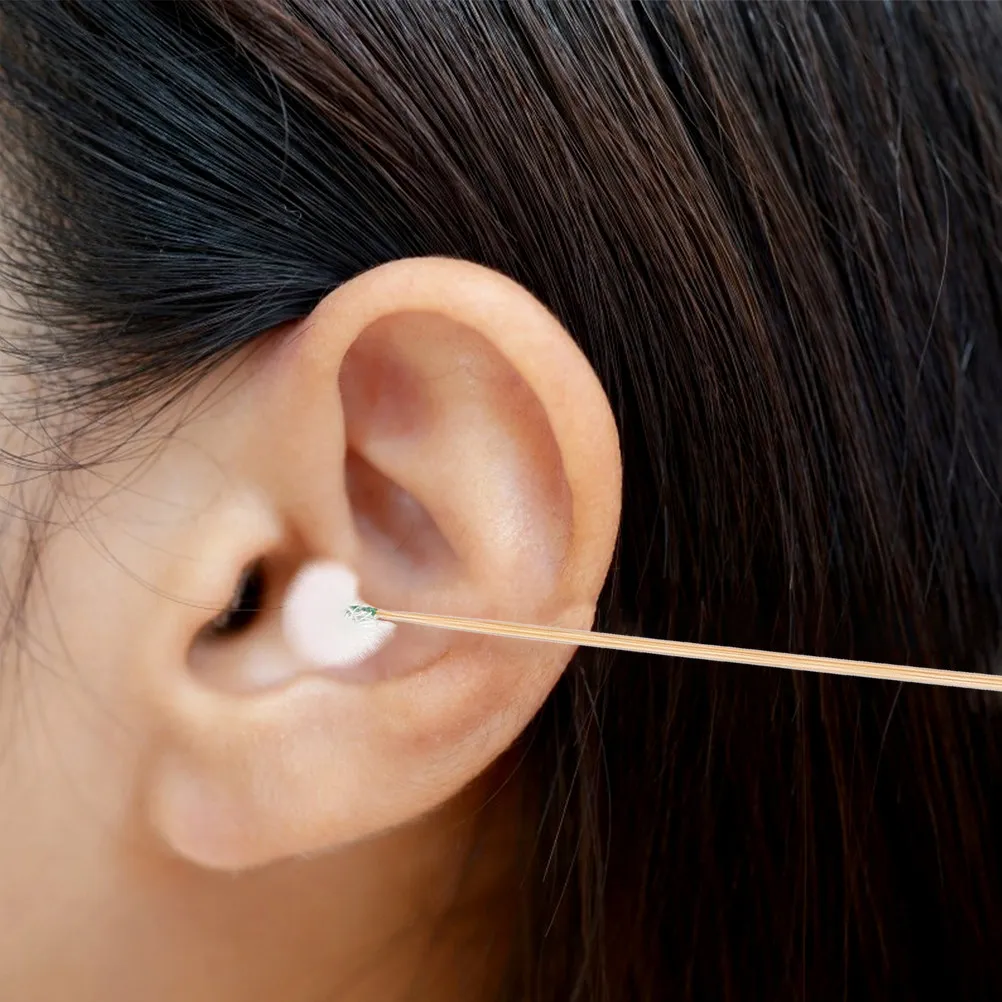 8Pcs Bamboo Handle Goose Ear Cleaning Tools Portable Wax Removers Effective Earwax Removal Convenient Ear Accessory