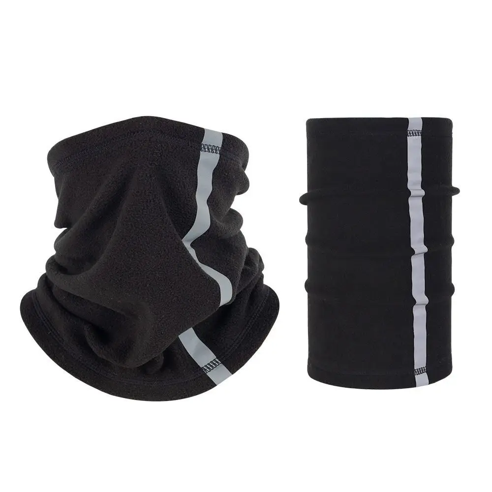 Windproof Skiing Neck Cover Fleece Warm Warm Fleece Neck Scarves Half Face Mask Reflective Windproof Scarf Winter