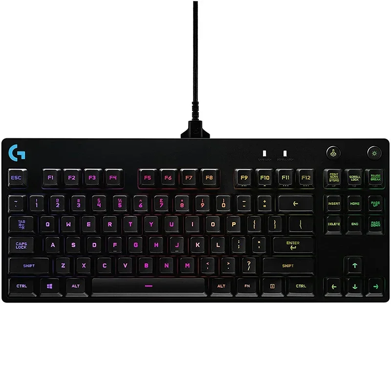 G PRO Wired Gaming Keyboard GX Blue Click Switch Tenkeyless RGB Programmable Gaming Keyboard