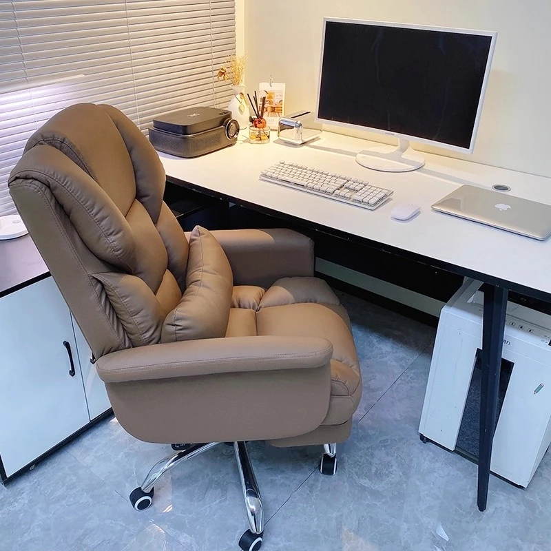 

Bedroom Study Home Office Chair Armchair Ergonomic Luxury Cute Office Chair Comfortable Leather Bureau Meuble Salon Furniture