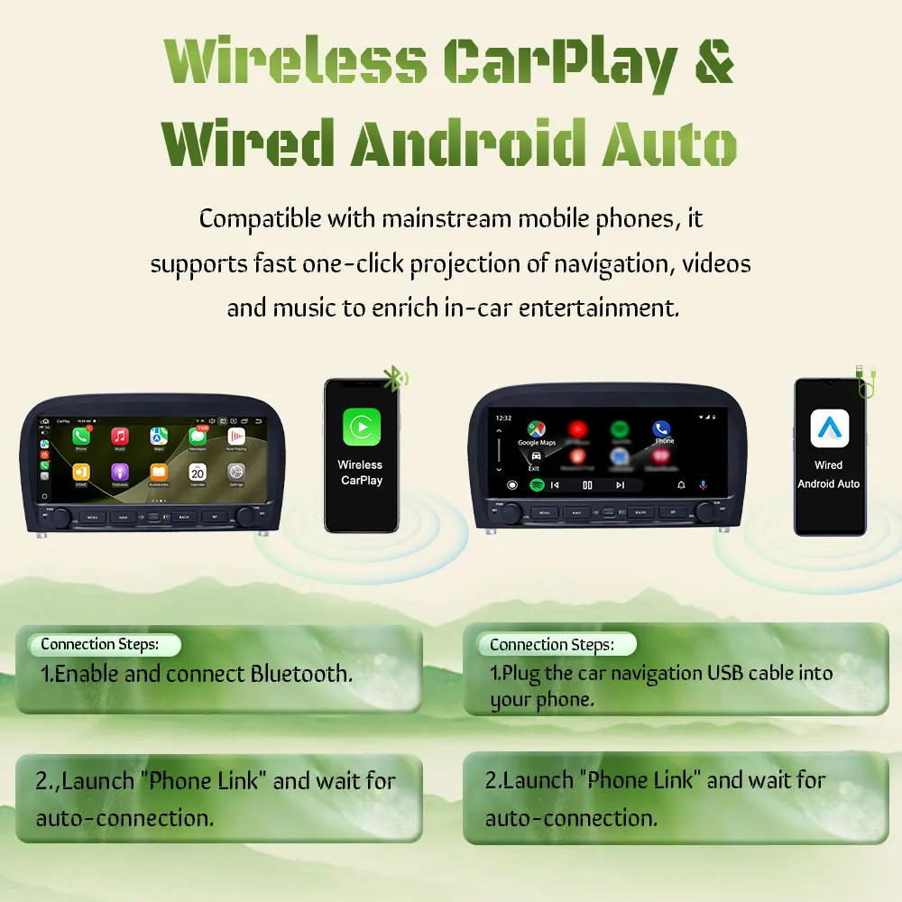 For Mercedes-Benz Smart Fortwo 451 2005-2010 Android Auto Car Radio Mutimedia Player GPS Navigation Bluetooth  4G DSP WFi QLED