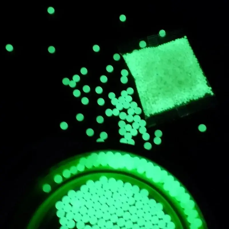 1W Luminous Gel Balls Blaster Jelly Beads Splat Gun 7-8 mm Water Beads Ammo for Orbeez Splatter Ball Gun Green Fluorspar Pearls