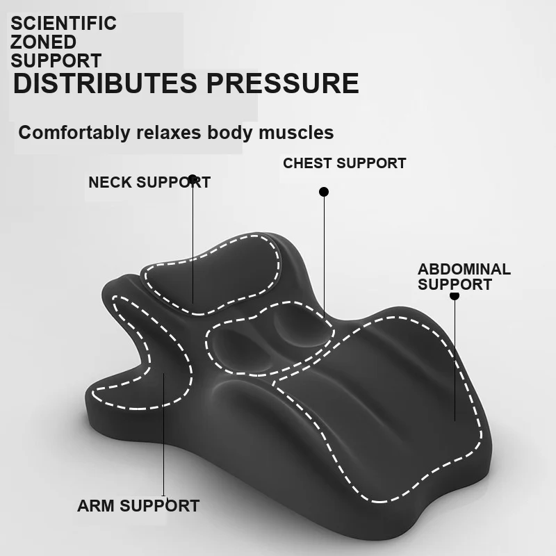 Multifunctional bed sleeping pillow memory cotton pillow prone position playing mobile phone reading bedside back pad