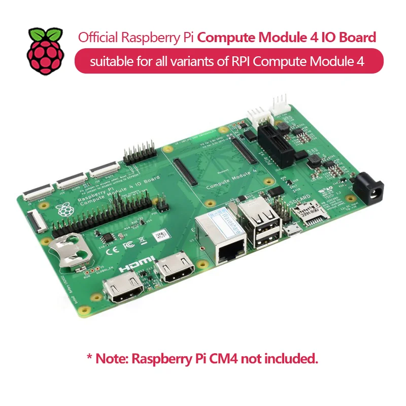 Official Raspberry Pi Compute Module 4 IO Board, suitable for all variants of Raspberry Pi Compute Module 4