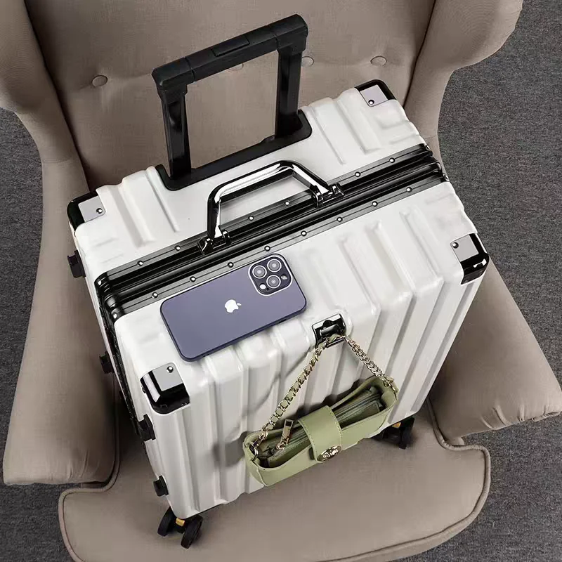 

Aluminium Frame Luggage 28/30 inch Large Size Travel Suitcase 20 inch Boarding Box Trolley Case Cabin Bag Password Box