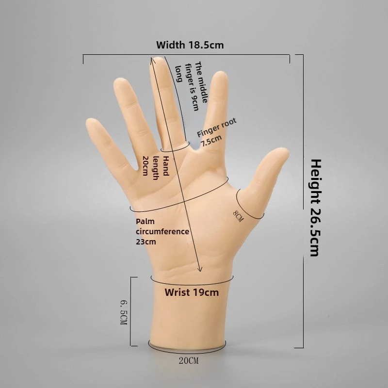 男性マネキンハンドディスプレイ小道具クリエイティブポーズ用プラスチック偽ハンドモデル