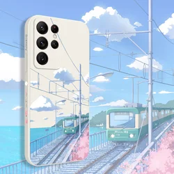 Tranquil Scenery Phone Case For Samsung Galaxy S25 FE S24 S23 S22 S21 S20 Ultra Plus S10 10E Note 20 ultra 10 9 Plus Cover